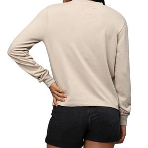 Sweat-shirts pour femmes d'hiver personnalisés de haute qualité, pull-over 100% coton polaire, coupe-vent et respirant, écologique - Product Image 4