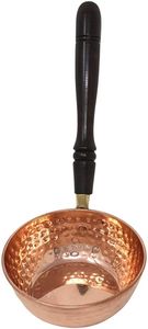 Traditional Metal Households Use Brass Sauce Pans With Hammered Work and Handgrip Available in Low Price With Best Quality - Product Image 5