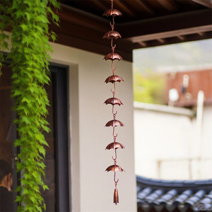 Cheapest Price Modern Design Hanging Home Decorative Garden Downspout Gutter Rain Chain Antique Finished Most Selling Product - Product Image 3