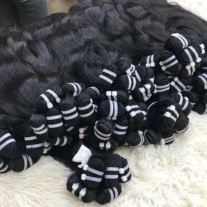 Extensiones de cabello humano Remy, paquetes de encaje vietnamita ondulado de doble trama, onda Natural 100%, cabello Virgen sin procesar VQ Bella 100gr - Product Image 2