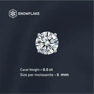 Pendientes Elegantes con Moissanita Stellar en Racimo de 0.5-1 Ct, Pieza Única - Product Image 4