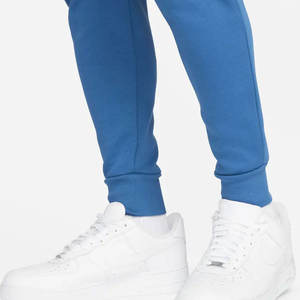 Pantalones de algodón para hombre, Joggers de lana, color azul claro, venta al por mayor - Product Image 5