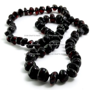 Indian Handmade Women Necklace Popular <b>clear</b> <b>Resin</b> Ornament Necklace White Lucite Beads <b>Resin</b> Slice Chains - Product Image 4