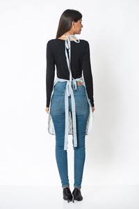 Imprimé Ikat Imprimer Fabriqué À La Main Tablier De Cuisine Bloc Imprimer Tablier Charlotte Indigo pour Un Usage Domestique - Product Image 4