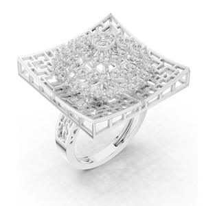 แหวนเพชรแล็บโกรว์ 0.812 กะรัต สำหรับสุภาพสตรี ความใส VVS-VS สี EF ทอง 18KT, 14KT, 10KT และเงิน 925  ทองชมพู, ทองเหลือง, ทองขาว - Product Image 3