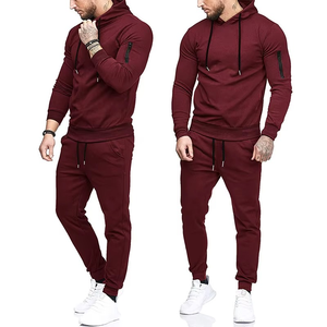 Conjunto Deportivo Personalizado de 2 Piezas para Entrenamiento, Gimnasio y Running, Unisex, con Sudadera con Capucha, de Secado Rápido, Transpirable, en Spandex/Poliéster - Product Image 3