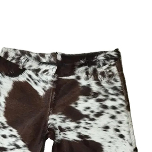 Best Sale Solid Color Men <b>Leather</b> Cowhide <b>Shorts</b> High Street Style Cowhide <b>Leather</b> <b>Shorts</b> with Side Pockets - Product Image 3
