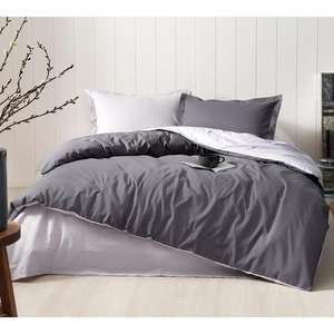 Özdilek Ensemble housse de couette double ruissellement Colormix Gris anthracite - Product Image 1