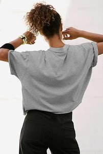 Nueva moda de verano, camiseta recortada con cuello redondo y gráfico 3D suelto para mujer con logotipo personalizado - Product Image 4