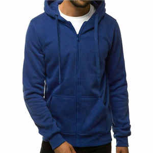 Sweat à capuche bouffant 100% coton de haute qualité pour hommes pull à capuche de style hiver col à capuche motif solide sweat à capuche de moto uni avec armures - Product Image 1