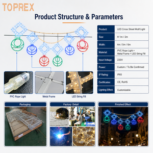 Lampada LED TOPREX per Decorazioni Natalizie Giganti da Esterno, Impermeabile IP65, per Progetti Urbani e Ingegneristici - Product Image 3