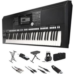 Nuevo juego completo de sintetizador de estación de trabajo arreglista de 61 teclas Original Yamahas PSR S975 con accesorios - Product Image 2