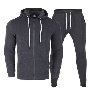 Vêtements de sport, survêtement d'entraînement en polaire pour hommes, ensemble de deux pièces, survêtement de Jogging pour hommes - Product Image 3