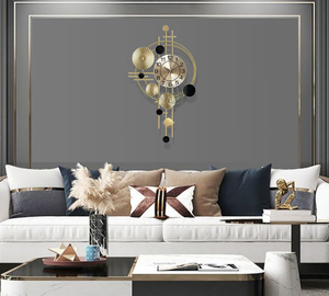 Hot Sale Large Modern Metal AA <b>Battery</b> Hanging Decorative Wall <b>Clock</b> Single Face for Living Room Hotel Office Decor - Product Image 5