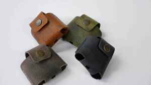 Étui de protection en cuir pour écouteurs Kit de housse pour écouteurs Airbuds étui de verrouillage suspendu sans fil - Product Image 5