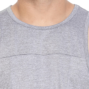 Camiseta sin mangas deportiva para hombre de mejor diseño, de secado rápido y transpirable, para gimnasio, correr, sudor absorbente, OEM personalizable - Product Image 5