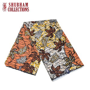 Tissu Ankara de luxe style Dobby, poids moyen, écologique, imprimé motif bloc, imprimé africain ciré Hollandais - Product Image 5