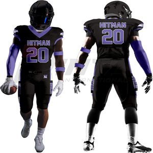 Camiseta de fútbol americano y pantalones acolchados Kit de uniforme de equipo personalizado OEM disponible - Product Image 6