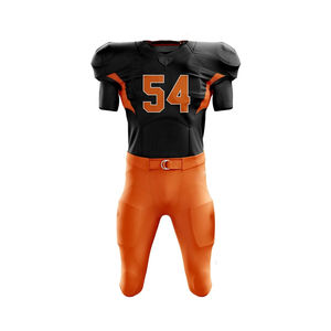 Uniforme de Fútbol Americano para Hombre 100% Poliéster, Manga Corta, Secado Rápido, Transpirable, Cómodo, Ligero, Nombre del Equipo Personalizado - Product Image 2