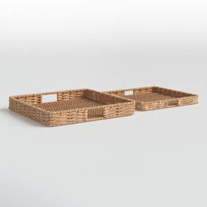 Ensemble de plateaux de service en raphia, tressés à la main, en paille de mer, porte-contenants, plateau en herbe de mer, vaisselle - Product Image 6