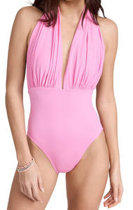 ชุดว่ายน้ำนักแข่งรถสำหรับผู้หญิงชุดว่ายน้ำ100% ผ้าโพลีเอสเตอร์ผ้าสแปนเด็กซ์สีพื้น - Product Image 6