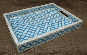 ถาดไม้กลมสำหรับใช้ในโรงแรมและในร้านอาหารถาดสำหรับฝังกระดูกดีไซน์ทันสมัยทนทานแฟนซี - Product Image 3