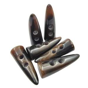 Botones de palanca de cuerno de búfalo y buey hechos a mano para ropa Botones de palanca de cuerno de búfalo de alta calidad Botón de palanca de buey con logotipo personalizado - Product Image 5