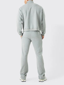 ชุดวอร์มคอตตอนสำหรับผู้ชายชุดวอร์มคอปกตั้งแบบรูดซิปได้สำหรับ100% โลโก้ปักตามสั่ง - Product Image 6