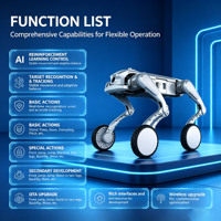 Robot chien quadrupède bionique intelligent à intelligence artificielle pour l'inspection industrielle, la patrouille de sécurité, la surveillance environnementale et le sauvetage d'urgence