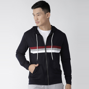 Sweat à capuche personnalisé de haute qualité avec fermeture éclair intégrale en coton écologique et confortable pour hommes, prix bas, tenues tendance - Product Image 2