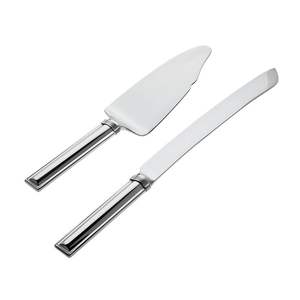 Juego de cuchillo y servidor de pastel de la mejor calidad lujoso de acero inoxidable pulido brillante, cuchillo de servidor de pastel de calidad Premium hecho a mano personalizado - Product Image 3