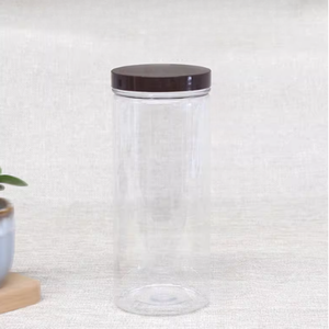 โหลพลาสติกใส่อาหารสำหรับสัตว์เลี้ยงมีฝาปิดแบบทรงกระบอกสำหรับขนมขบเคี้ยวลูกกวาดเนยถั่วปรับแต่งได้ตามต้องการ - Product Image 6