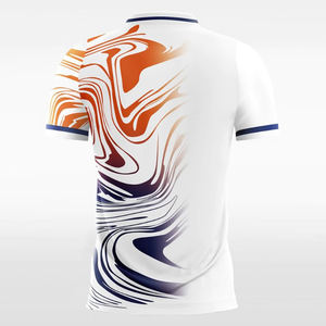 T-shirts et shorts de football personnalisés pour hommes Robe de football 100% coton Sport Sun T-shirts imprimés en mélange de polyester - Product Image 6