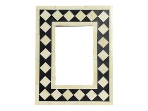 Incrustaciones de hueso y marco de fotos de resina Arte de pared cautivador con Incrustaciones de nácar - Product Image 3