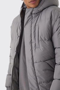 Chaqueta acolchada para hombre de invierno de alta calidad al por mayor, personalizable, con parte delantera de color, ecológica, transpirable, acolchada, cómoda, estilo Hip Hop - Product Image 4