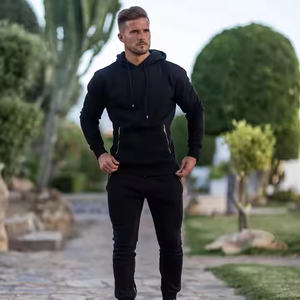 เสื้อฮู้ดเข้ารูปผ้าฝ้าย100% สำหรับผู้ชายรับประกันคุณภาพสูง100% สำหรับวิ่งในฤดูหนาว - Product Image 3