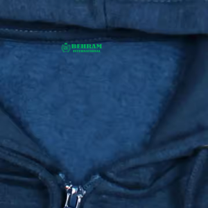 Sweat à capuche zippé oversize de haute qualité avec logo personnalisé imprimé bouffant chaud avec fermeture éclair à capuche Basics coton mélangé - Product Image 4