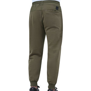 Men's Casual Sweatpants <b>Vintage</b> Wholesale Elastic Waist Comfortable Straight Polyester Cotton <b>Trouser</b> Customizable Olive Texture - Product Image 4