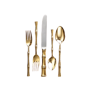 Ensemble de 5 couverts en laiton couleur or, taille et forme personnalisées, pour hôtel et restaurant - Product Image 3