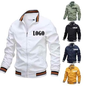 Vestes softshell pour hommes avec logo personnalisé OEM, streetwear de haute qualité, fermeture éclair légère, microfleece, hiver, extérieur, décontracté, imprimé - Product Image 3