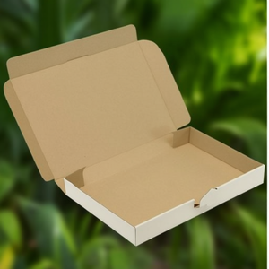 Single-Wall Corrugated Board <b>Folding</b> <b>Box</b> C4 1.2E White Snap Closure TRANSPAK Pack Size 100 Dimensions 338x230x42mm - Product Image 3