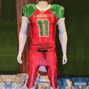 Uniformes de Fútbol Juvenil Americano de alta calidad para ropa de entrenamiento Uniformes de fútbol americano cosidos de sarga de aparejos de alta calidad - Product Image 1