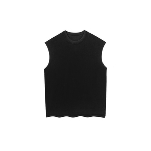 Comodidad a medida a granel, eleve su marca, artesanía impecable, camiseta sin mangas transpirable personalizable, producción de talla grande OEM - Product Image 1