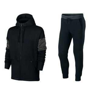 Conjunto de chándal deportivo de Primavera de talla grande con logotipo personalizado, chándal de fútbol liso unisex para correr - Product Image 1