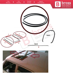 BSR534-2ชุดปะเก็นซีลยางซันรูฟสำหรับ W114 W115 W108 W109 W123 S123 C123 W201 W126 W116 C126 W110 W112 W111 - Product Image 5