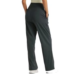 Pantalones de Yoga para Mujer Talla Grande, Cintura Alta, Pantalones de Yoga para Hacer Ejercicio, Pierna Ancha Recta, Cómodos - Product Image 3