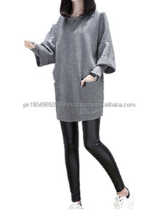 Sudadera con Capucha de Diseño Nuevo para Mujer, Talla Grande, Holgada, de Color Puro, para Primavera - Product Image 2