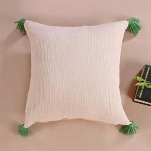 ที่หุ้มเบาะผ้าฝ้ายปักลายดอกไม้ขนาด50x50ซม. ปลอกหมอนอิงตกแต่งลายดอกไม้สำหรับการใช้ชีวิต - Product Image 3