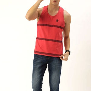 Camiseta sin mangas de punto transpirable para hombre, ropa deportiva informal de verano de talla personalizada, venta en línea, hecho en Pakistán - Product Image 3