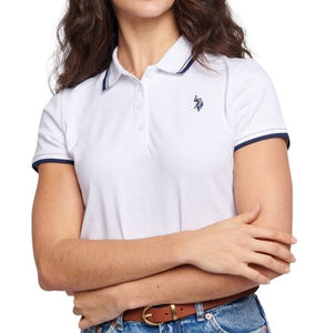 Camiseta Polo de Mujer de Manga Corta Informal de Buena Calidad a Bajo Precio, Tejida, 100% Algodón, Suave, Transpirable, de Secado Rápido, Antibolitas, 180 g/m² - Product Image 6